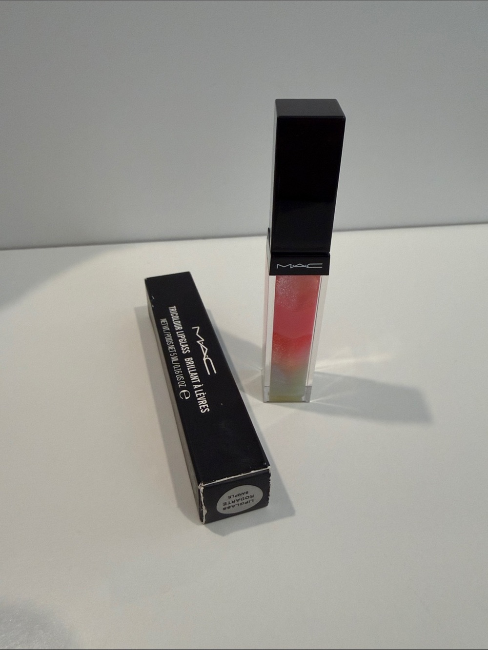 RARE MAC Rodarte Tricolour Lipglass Sample